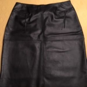 Black Leather Skirt